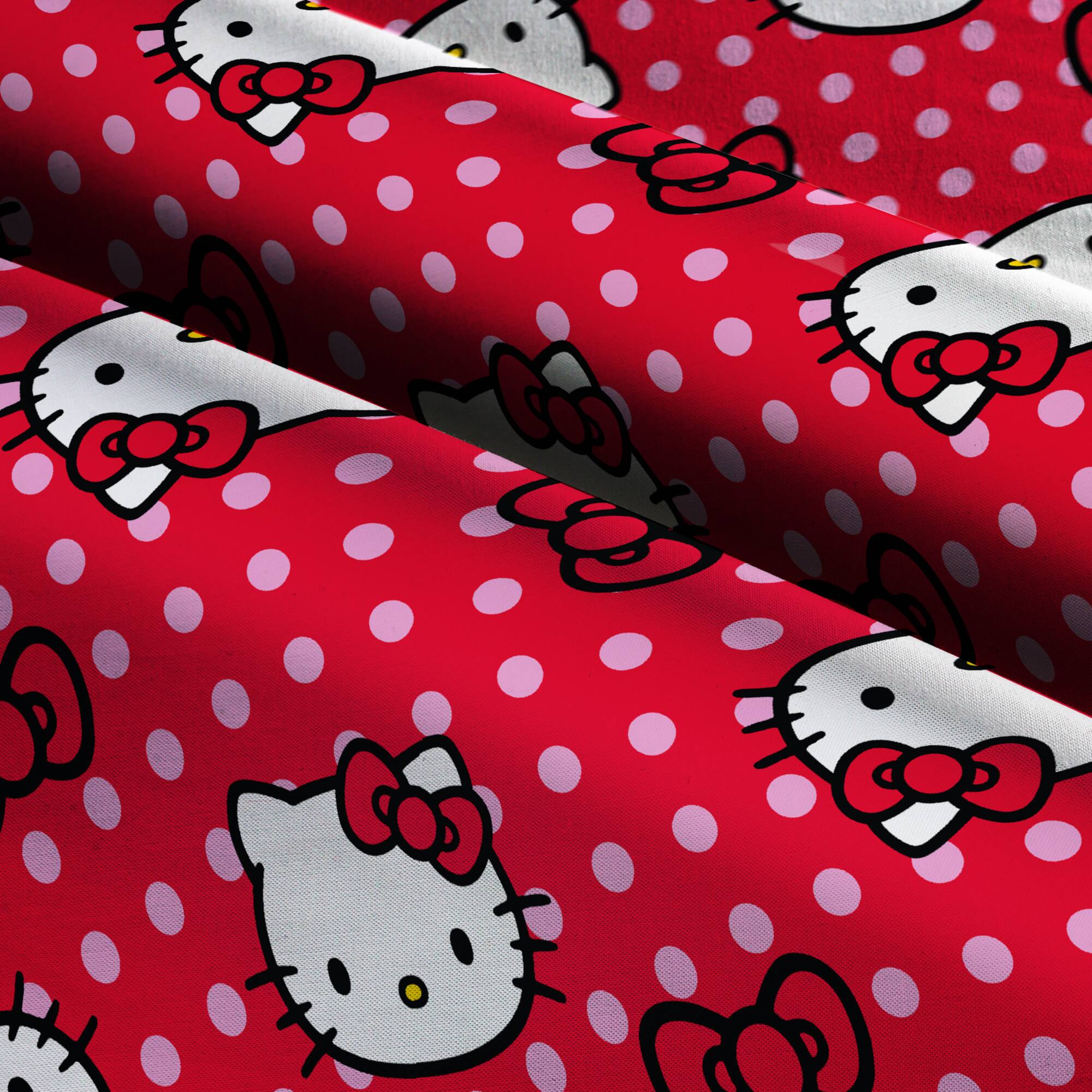 Hello Kitty® Polka Dot Cotton Fabric